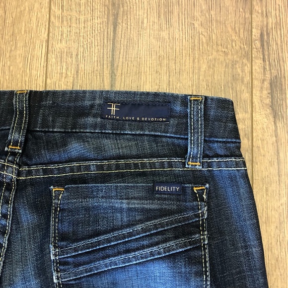 FIDELITY FAITH LOVE DEVOTION BOOT CUT DARK WASH JEANS - Picture 11 of 12